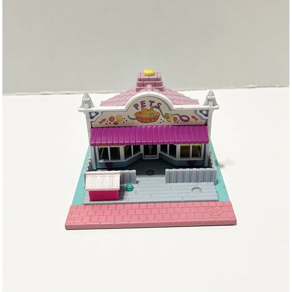 Vintage Polly Pocket Pollyville Pet Shop Compact House Only 1993 Bluebird‎